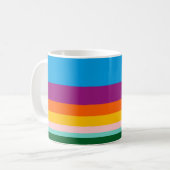 Farbige Linien Kaffeetasse (Vorderseite Links)