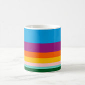 Farbige Linien Kaffeetasse (Mittel)