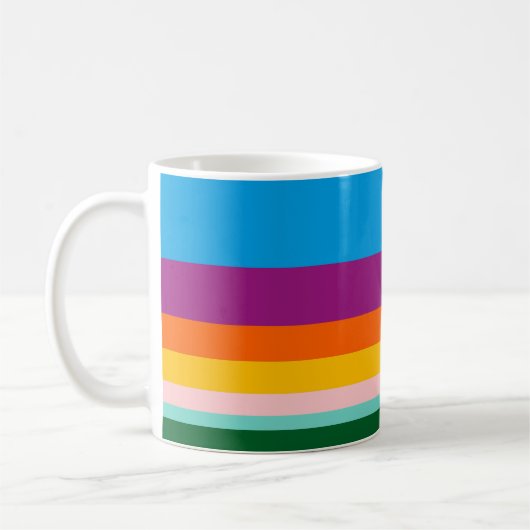 Farbige Linien Kaffeetasse (Links)
