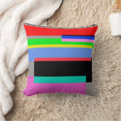 Farbige Linien Kissen (Decke)