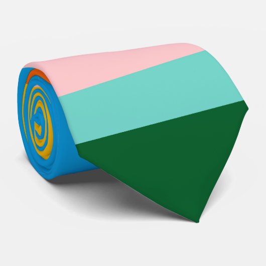 Farbige Linien Krawatte (Gerollt)