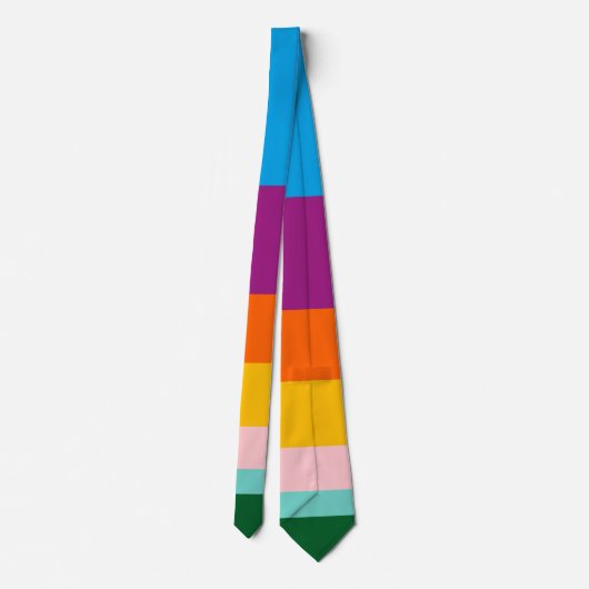 Farbige Linien Krawatte (Rückseite)
