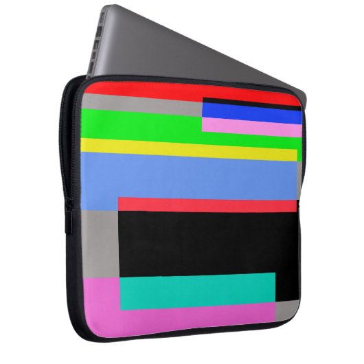 Farbige Linien Laptopschutzhülle (Vorne Rechts)