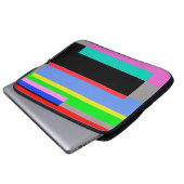 Farbige Linien Laptopschutzhülle (Vorne Knopf)