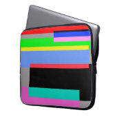 Farbige Linien Laptopschutzhülle (Vorderseite Links)