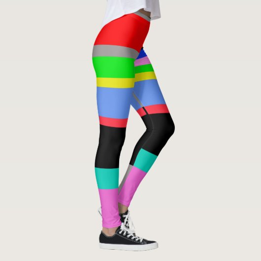 Farbige Linien Leggings (Rechts)