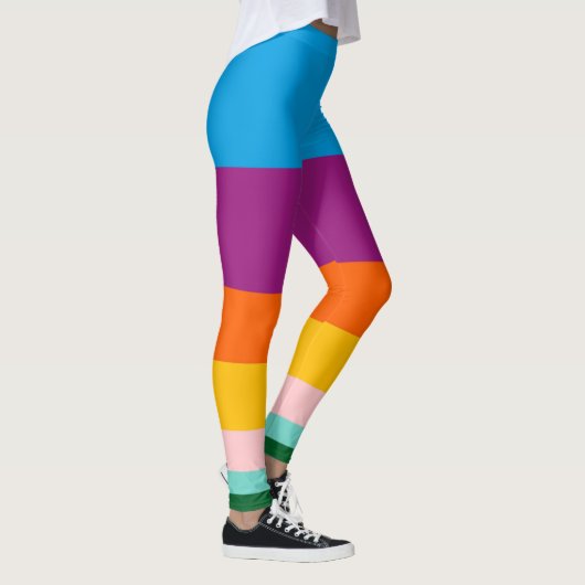 Farbige Linien Leggings (Rechts)
