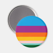 Farbige Linien Magnet (Vorderseite/Rückseite)