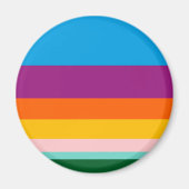 Farbige Linien Magnet (Vorne)