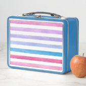 Farbige Linien Metall Brotdose (Beispiel)