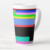 Farbige Linien Milchtasse (Rechte Ecke)