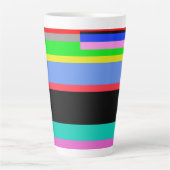 Farbige Linien Milchtasse (Vorderseite)