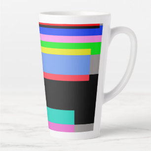 Farbige Linien Milchtasse