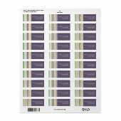 Farbige Linien - Modern Blume (Vorne)