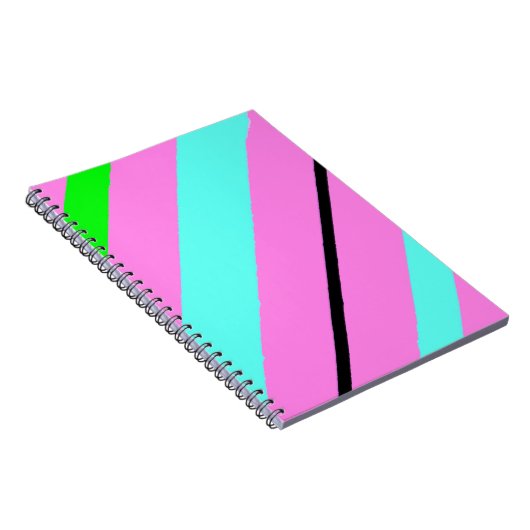 Farbige Linien Notizblock (Rechte Seite)