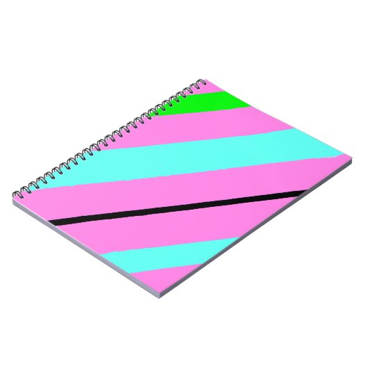 Farbige Linien Notizblock (Linke Seite)