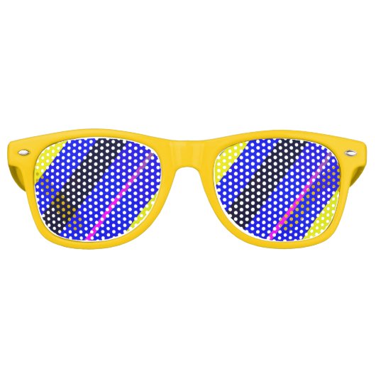 Farbige Linien Partybrille (Vorderseite)