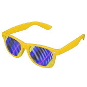 Farbige Linien Partybrille (Schrägansicht)