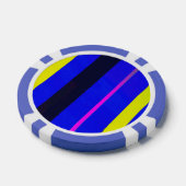 Farbige Linien Pokerchips (Einzeln)