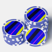 Farbige Linien Pokerchips (Stapel)