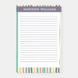 Farbige Linien Post-it Klebezettel