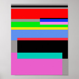 Farbige Linien Poster