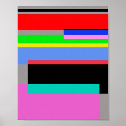 Farbige Linien Poster (Vorne)