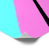 Farbige Linien Poster (Ecke)