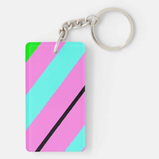 Farbige Linien Schlüsselanhänger (Rückseite)