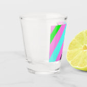 Farbige Linien Schnapsglas (Links)