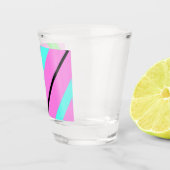 Farbige Linien Schnapsglas (Rechts)