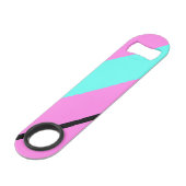 Farbige Linien Speed Flaschenöffner (Rückseite Schrägansicht)