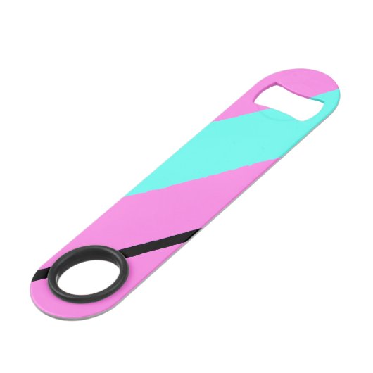 Farbige Linien Speed Flaschenöffner (Rückseite Schrägansicht)