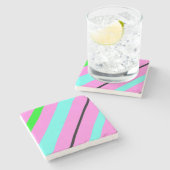 Farbige Linien Steinuntersetzer (Seitenansicht)