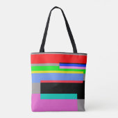 Farbige Linien Tasche (Rückseite)