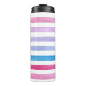 Farbige Linien Thermosbecher (Vorderseite)