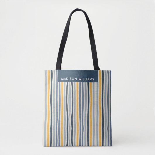 Farbige Linien Tote Bag Tasche (Vorderseite)