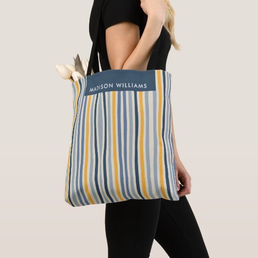 Farbige Linien Tote Bag Tasche (Von Nahem)