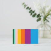 Farbige Linien Visitenkarte (Stehend Vorderseite)