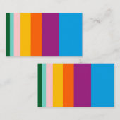 Farbige Linien Visitenkarte (Vorne/Hinten)