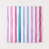 Farbige Linien Wandteppich (Vorderseite (Horizontal))