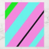 Farbige Linien Weinetikett (Einzelnes Label)