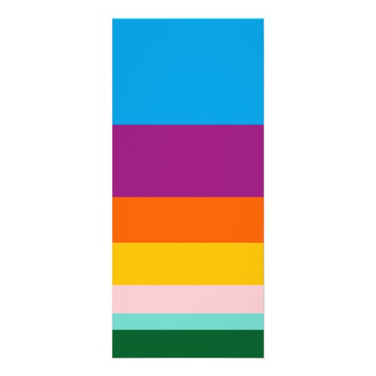 Farbige Linien Werbekarte (Vorne)