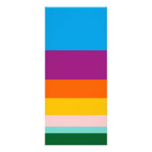 Farbige Linien Werbekarte (Hinten)