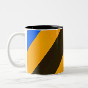 Farbige Linien Zweifarbige Tasse