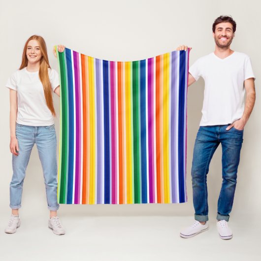 Farbige Linienführung Fleecedecke (Beispiel)