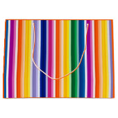 Farbige Linienführung Große Geschenktüte (Vorderseite)
