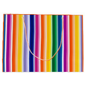 Farbige Linienführung Große Geschenktüte (Rückseite)