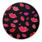 Farbige Lippen Keramikknauf (Vorderseite)