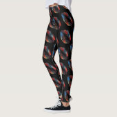 Farbige Lippen Modernes Schwarzes #7 Leggings (Links)